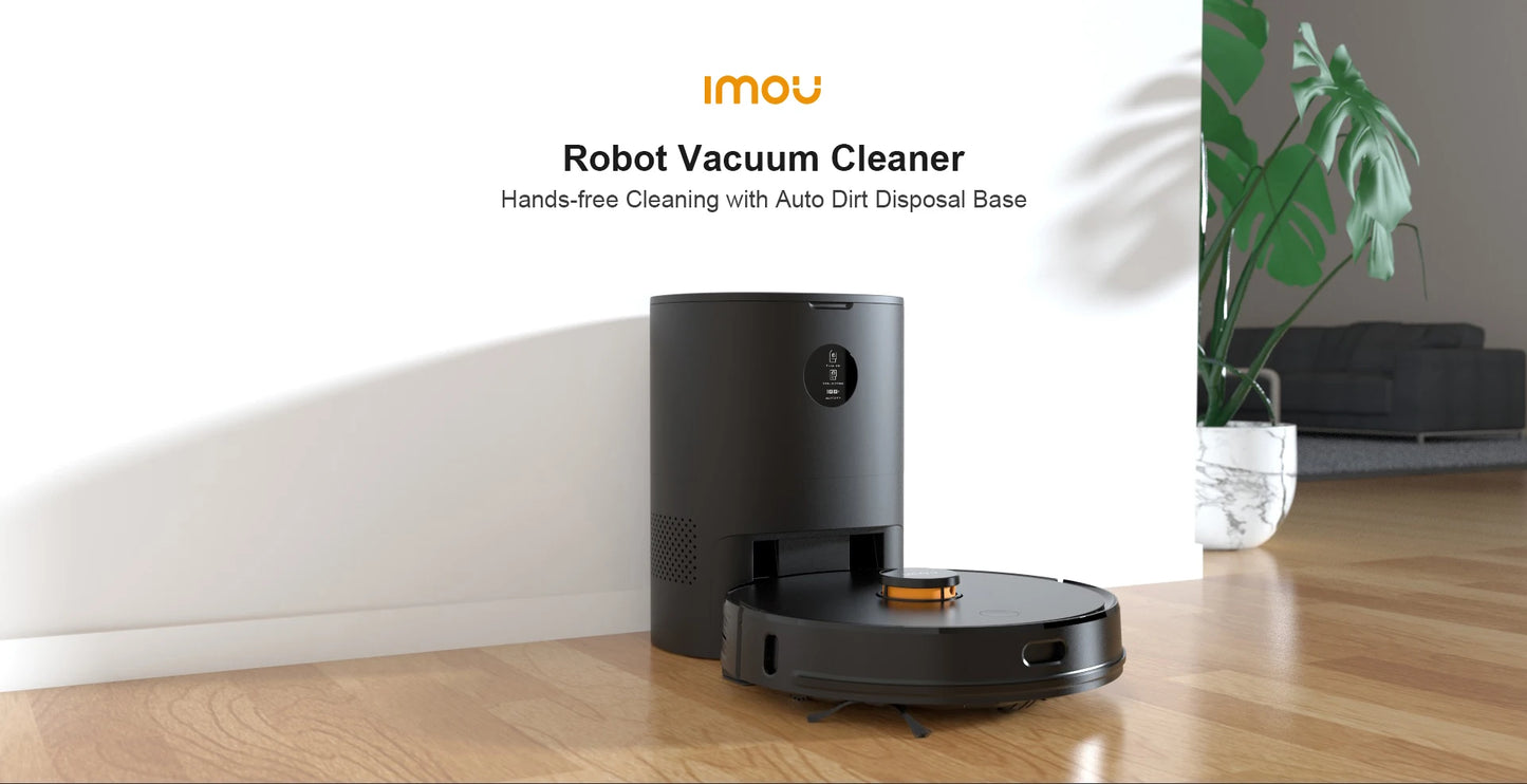 IMOU Self-empty Vacuum Cleaner Robot Smart Charging Hands-free Cleaning With Auto Dirt Disposal Base Mop and Vacuum All in One