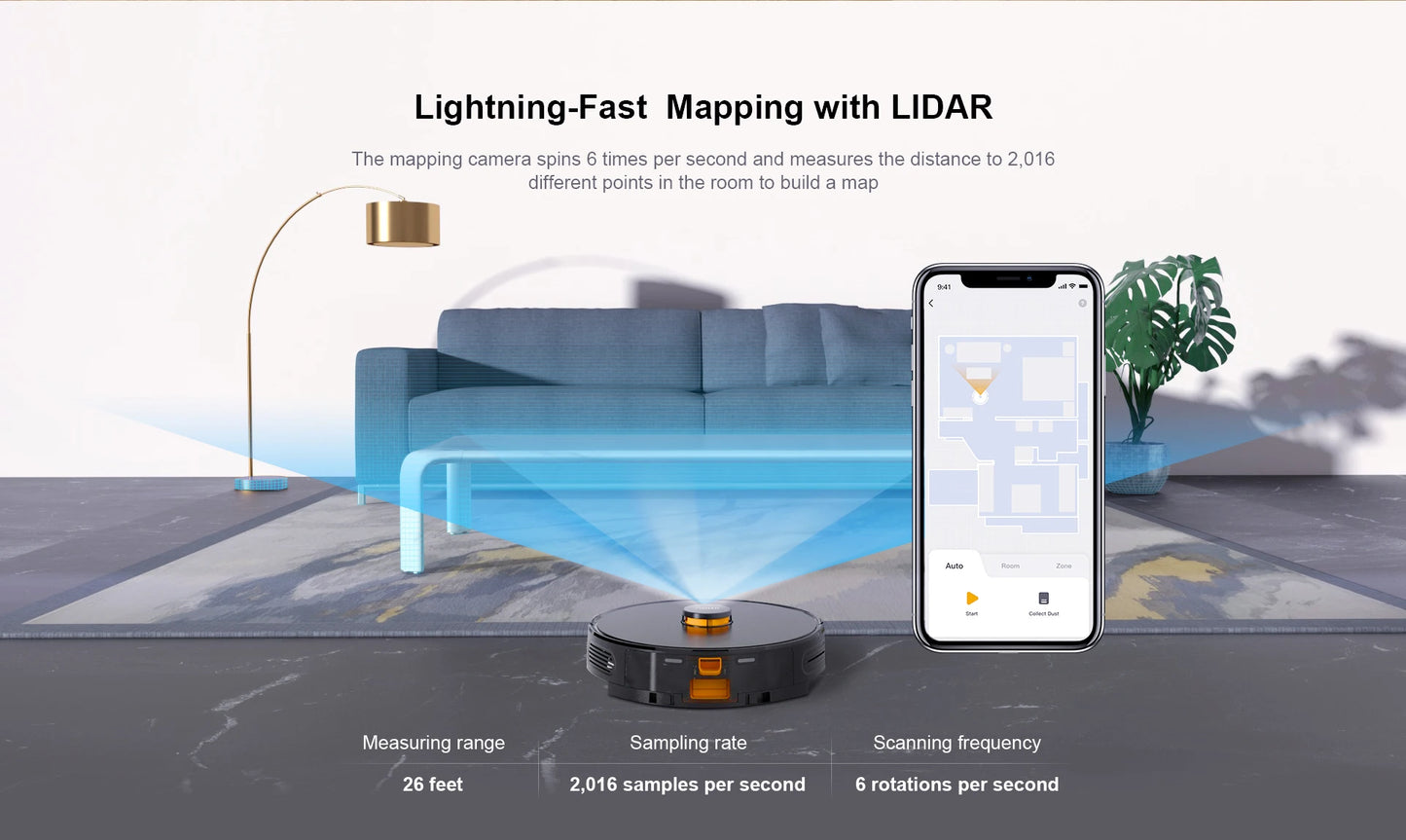 IMOU Self-empty Vacuum Cleaner Robot Smart Charging Hands-free Cleaning With Auto Dirt Disposal Base Mop and Vacuum All in One