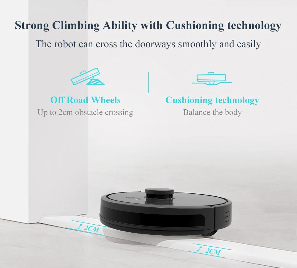 ABIR X8 Robot Vacuum Cleaner ,Laser System, Multiple Floors Maps, Zone Cleaning,Restricted Area Setting for Home Carpet Cleaning