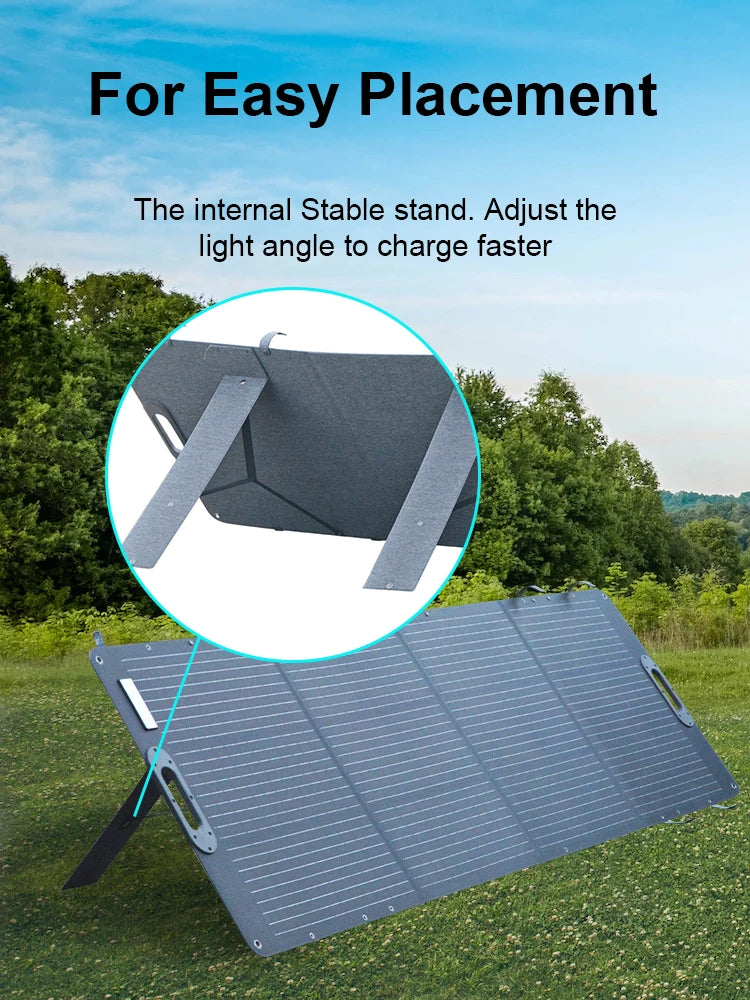 ETFE 200W Foldable Solar Panels Cell 20.5V Portable Solar Charging Panel Complete Kit for Outdoor Tourism Camping Power Station