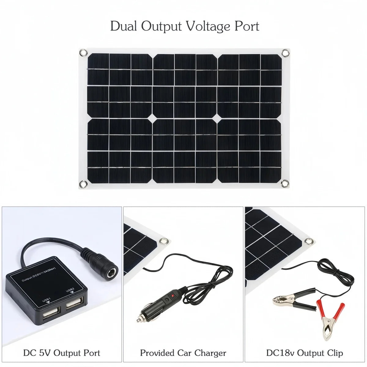 12V to 110V/220V Solar Panel System 12V Solar Panel Battery Charge Controller 4000W Solar Inverter Kit Complete Power Generation