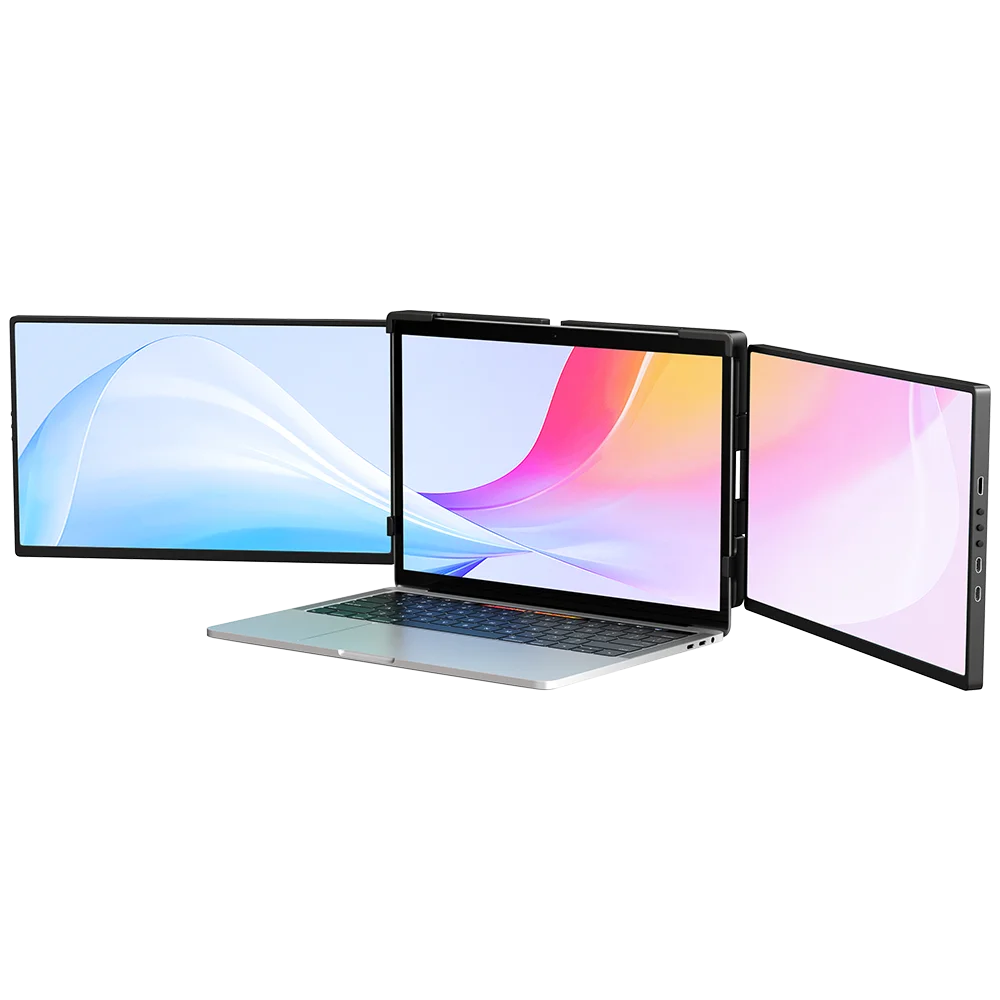 EVICIV 14.0 inch Portable Triple-screen Monitor Laptop Full HD IPS 1080P Display Extender Detachable Dual Screen For 13"-16.5"