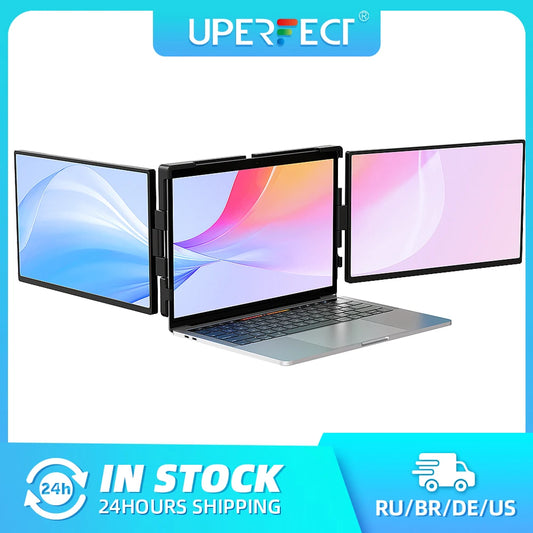 UPERFECT UStation Z Pro Dual Monitor for Laptop 14 Inch 1080P IPS Portable Detachable Double Screen with Telescopic Stand USB